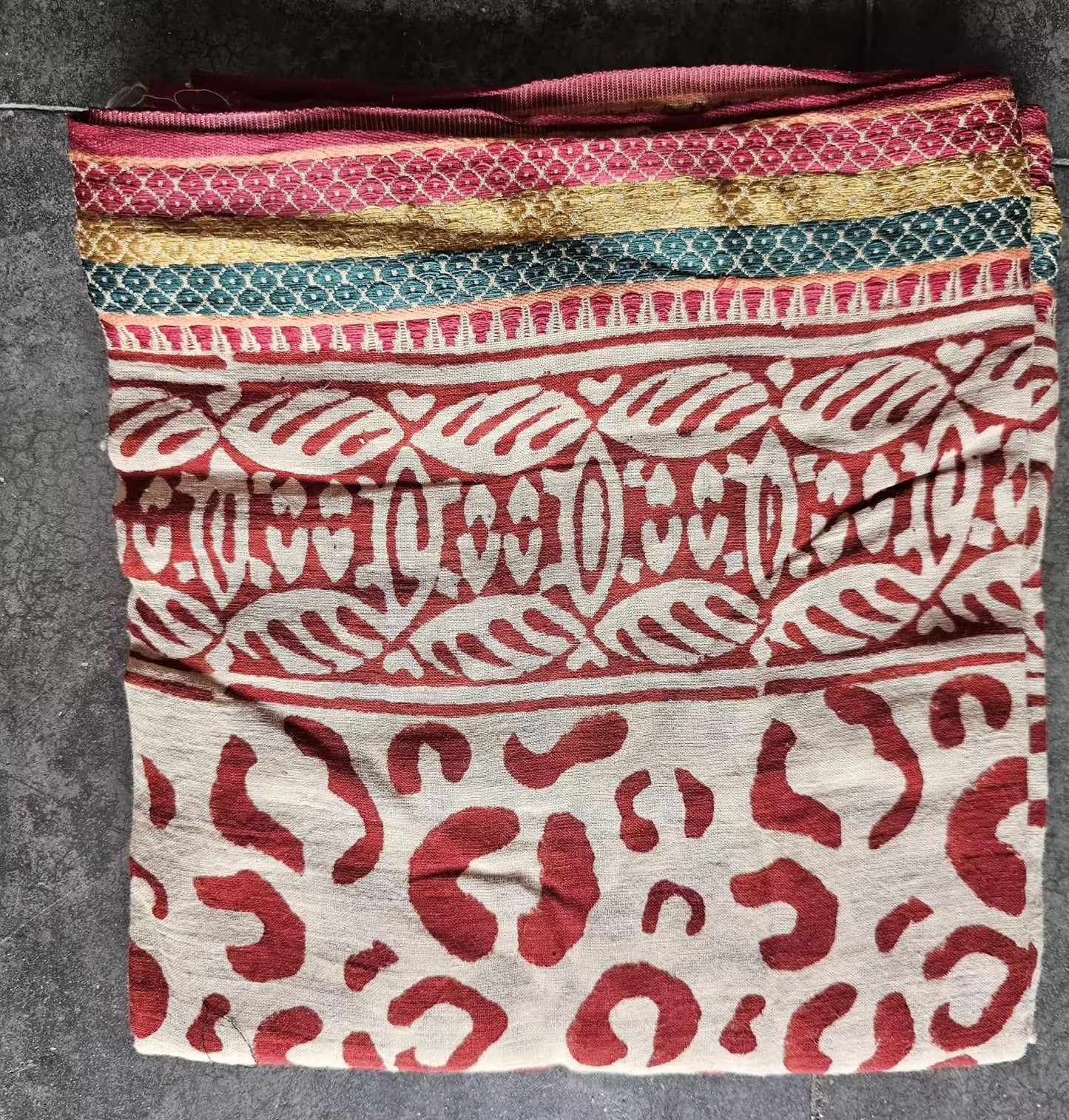 Stunning natural-dyed sarong crafted