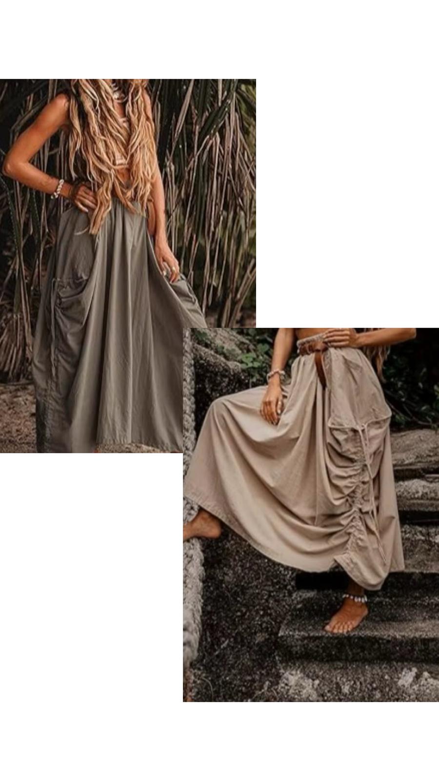 Flowy maxi skirt