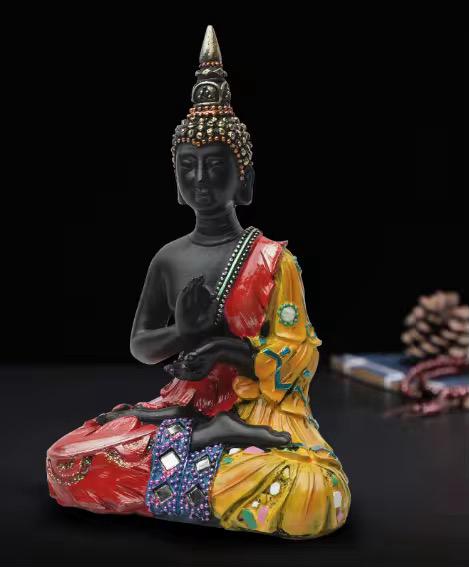 Hand-Painted Buddha Statue