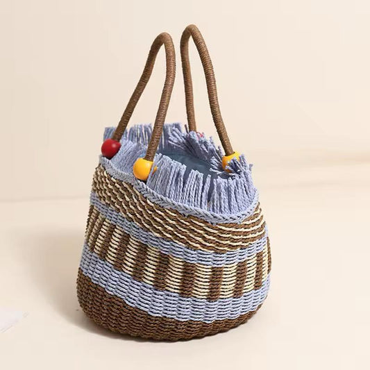 Luxury Handmade Sea Grass Raffia Tote – Bali Inspired
