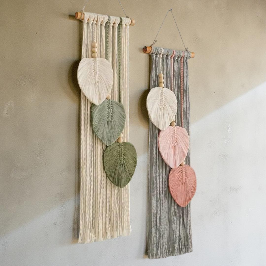 Macramé Leaf Wall Hanging