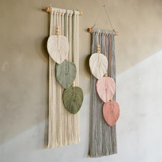 Macramé Leaf Wall Hanging