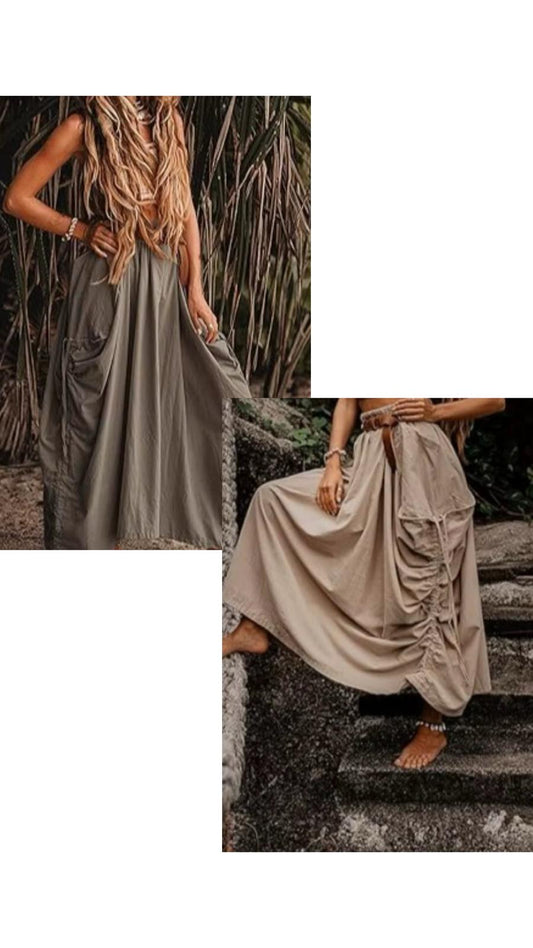 Flowy maxi skirt