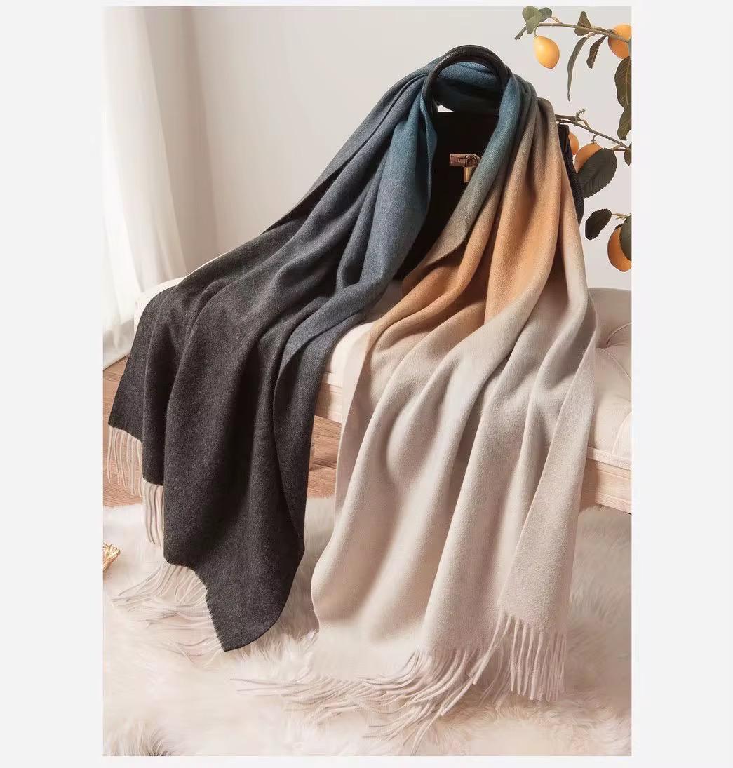 Oversized Mongolian Cashmere Scarf