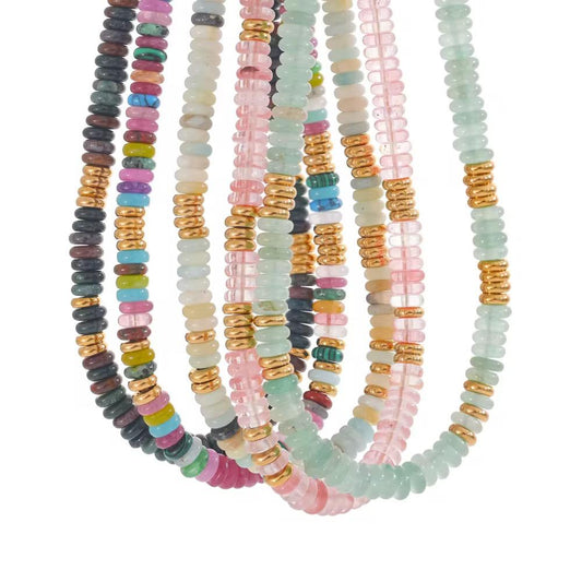 Colorful Natural Stone Bead Necklace