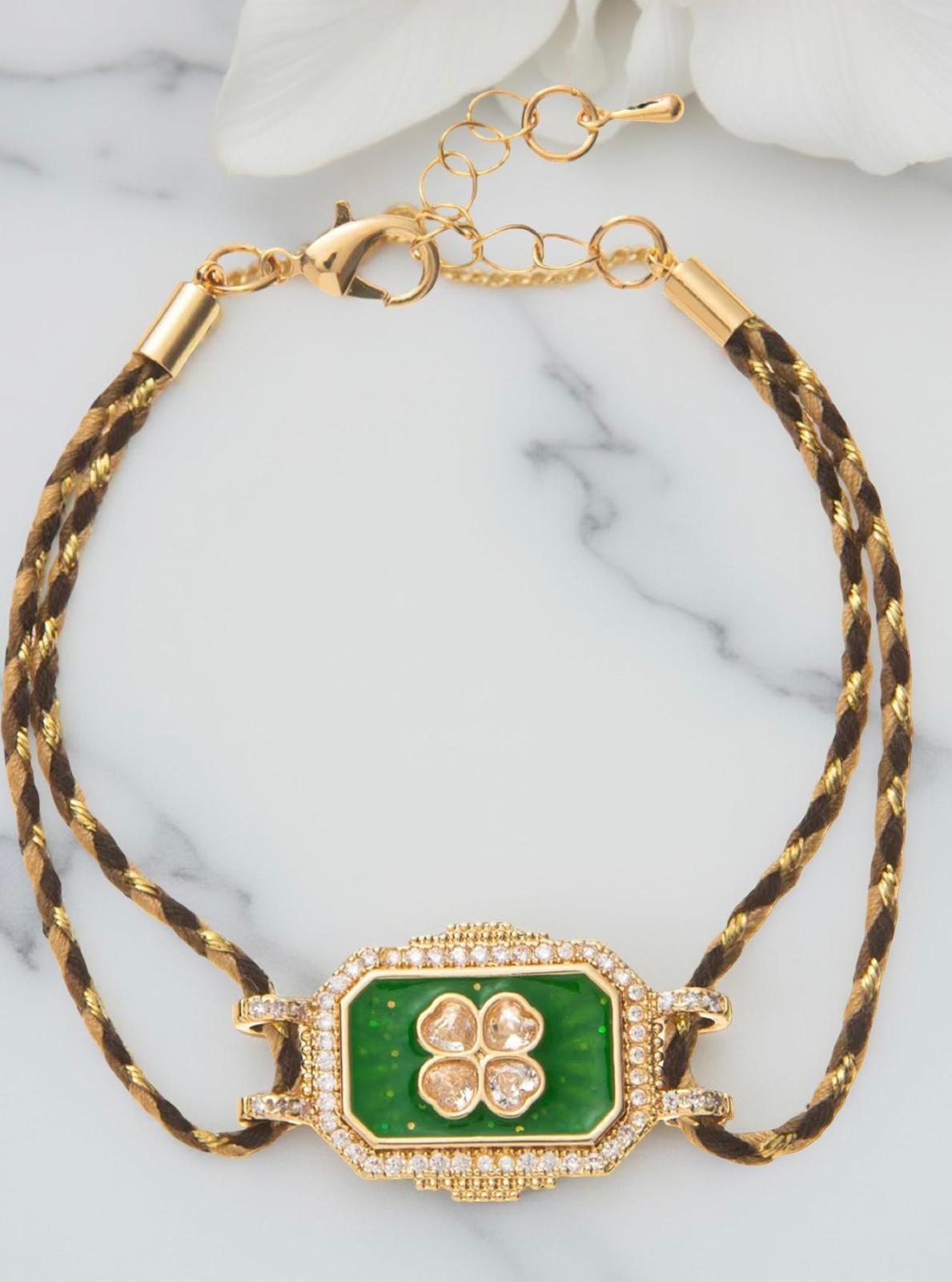 Clover Rope Bracelet