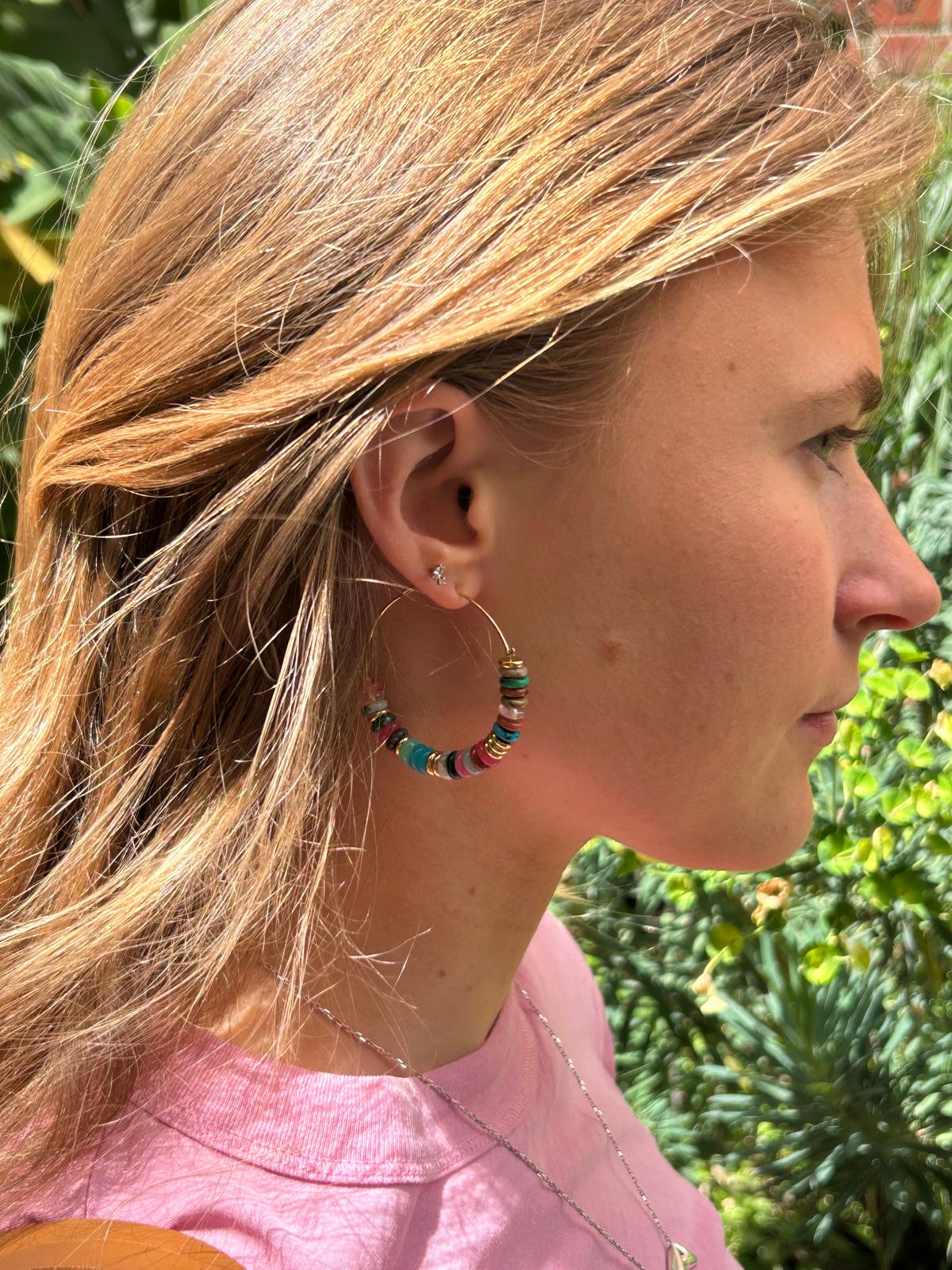 The Lily hoop earrings