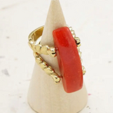 Solar Ember Statement Ring