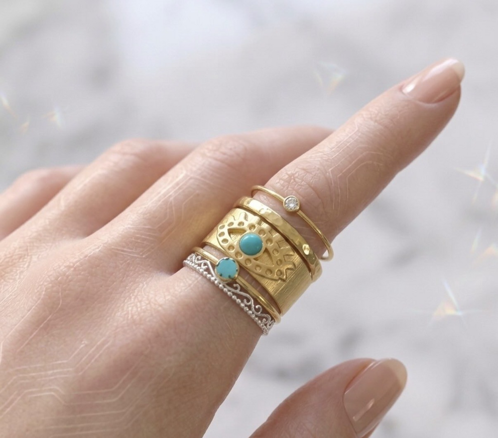 Soleil Turquoise Ring