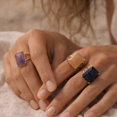 The Solstice Stone Ring Collection