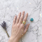 Soleil Turquoise Ring
