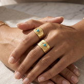 Soleil Turquoise Ring