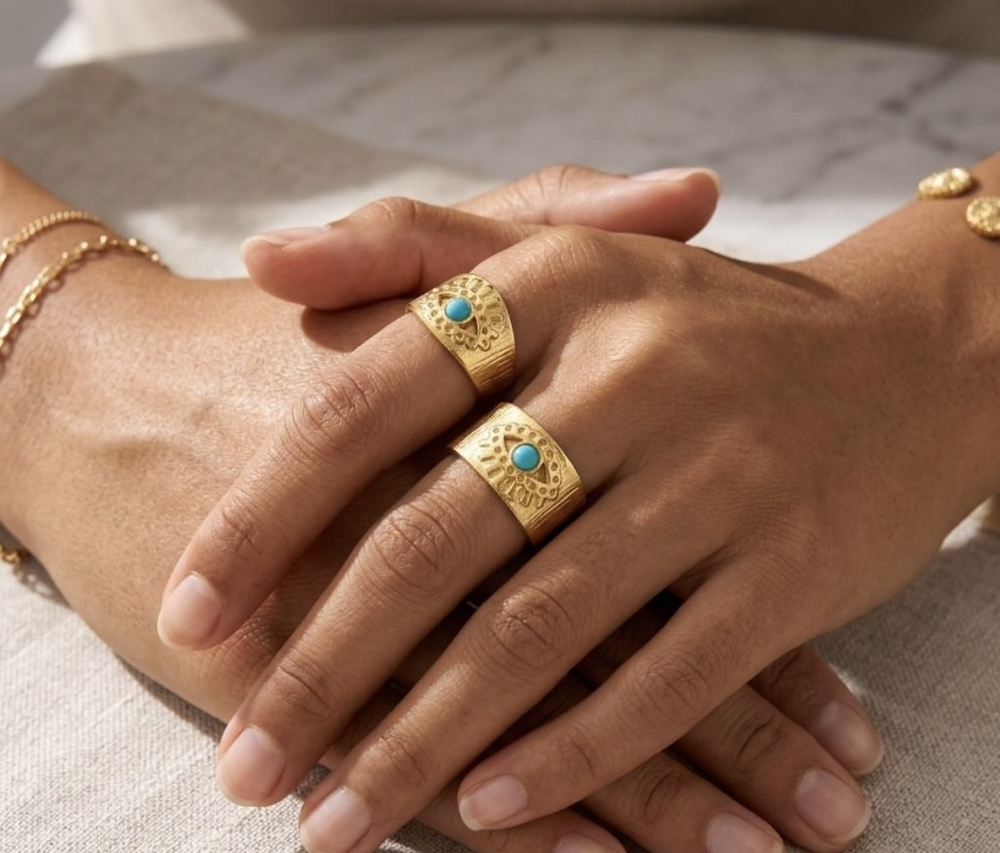 Soleil Turquoise Ring
