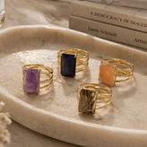The Solstice Stone Ring Collection