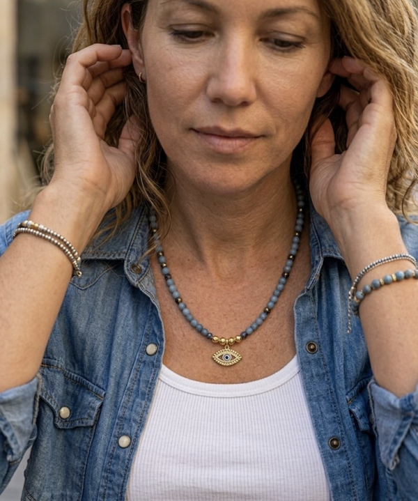 Nomara Azure Eye Necklace