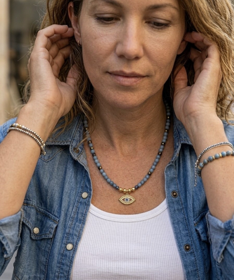 Nomara Azure Eye Necklace